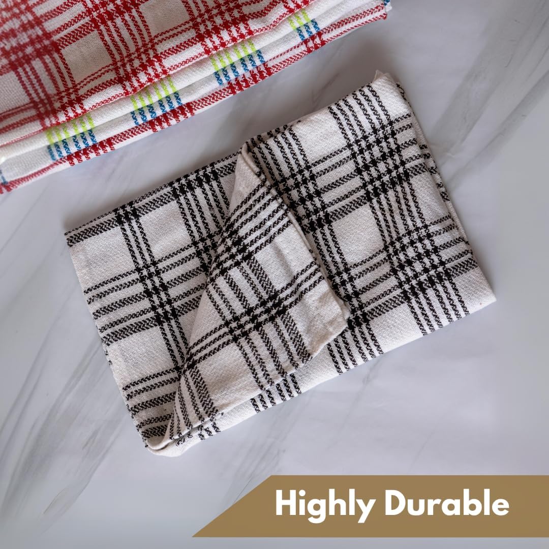 Pro Blazes 100% Natural Cotton Kitchen Towels (Pack of 4)