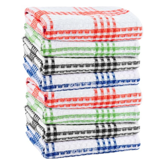 Pro Blazes 100% Natural Cotton Kitchen Towels (Pack of 8)