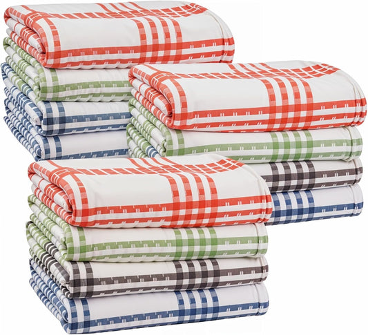 Pro Blazes 100% Natural Cotton Kitchen Towels (Pack of 12)